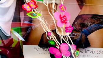 Mercería Stylo, escaparate ganador en el concurso de primavera.