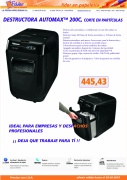 DESTRUCTORA AUTOMAX 200C CORTE EN PARTICULAS